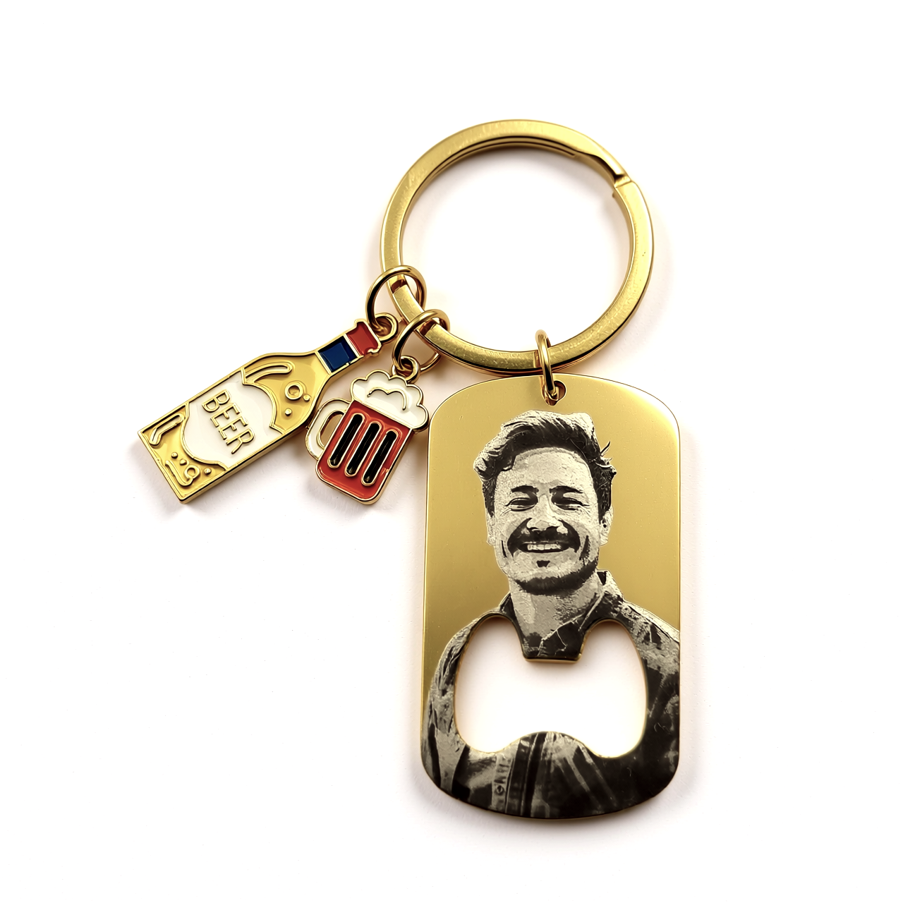 Bottle Opener Keychain Pendant with Charms