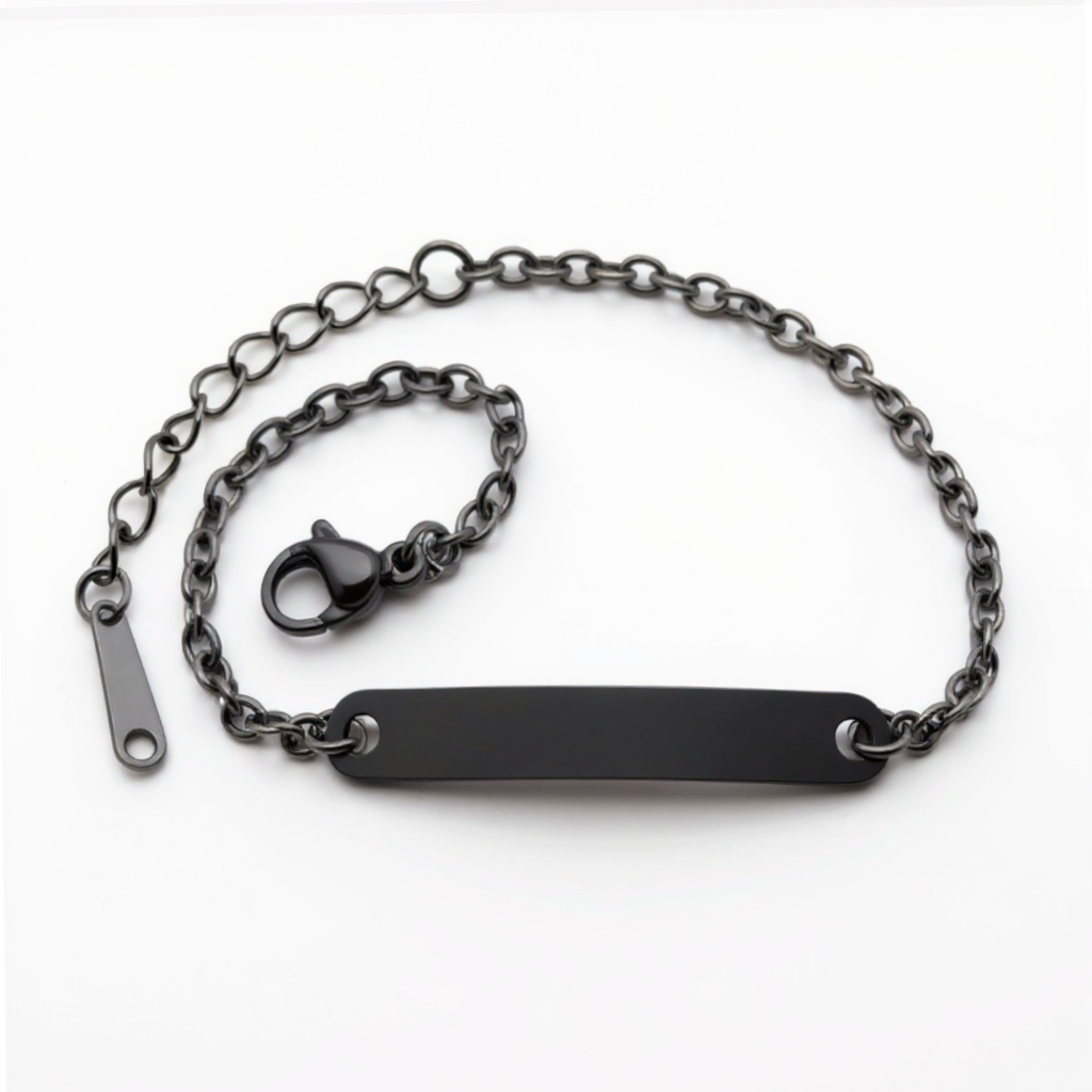 Minimalist Bar Bracelet with Custom Engraving