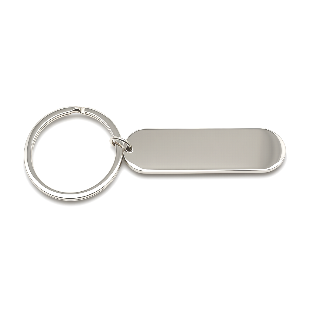 Bar Keychain Pendant with Engraving