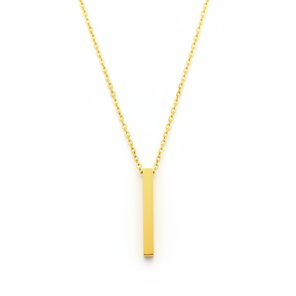 Bar Necklace with Custom Engraving